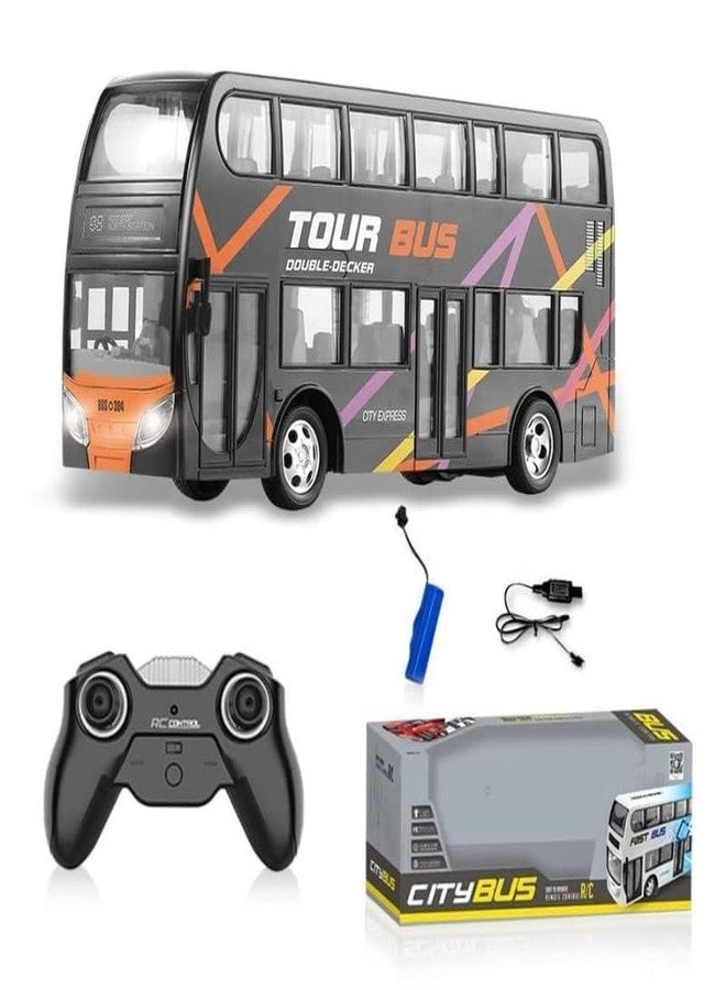PASCOL Plastic Tour Bus Toy Bus for Kids - Colorful & Durable Play Bus with Movable Parts - Perfect for Imaginative Play & Learning 6-15 Year Multicolour Pack of 2 (244 - Image 4